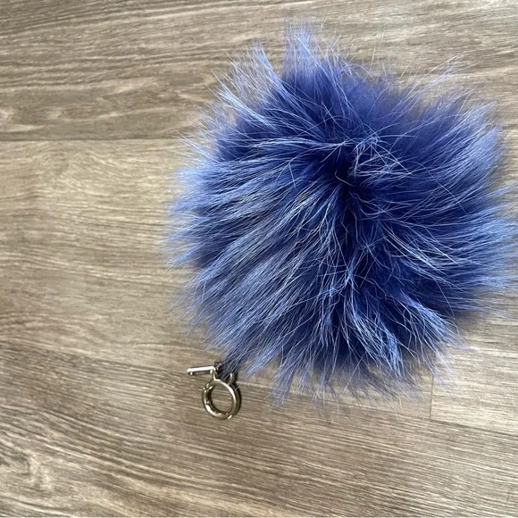 Fendi Blue and Black Fur Monster Purse Charm - Picture 2 of 5